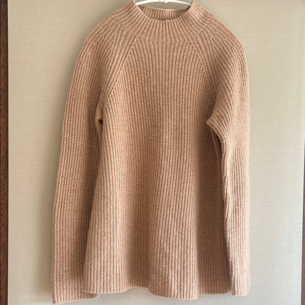 Vince Women's Cowl Neck Sweater in Tan